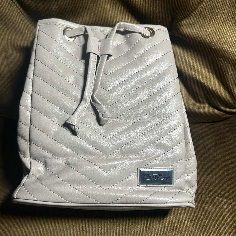Bella Russo Quilted Drawstring Backpack